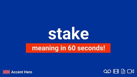 staked meaning in english